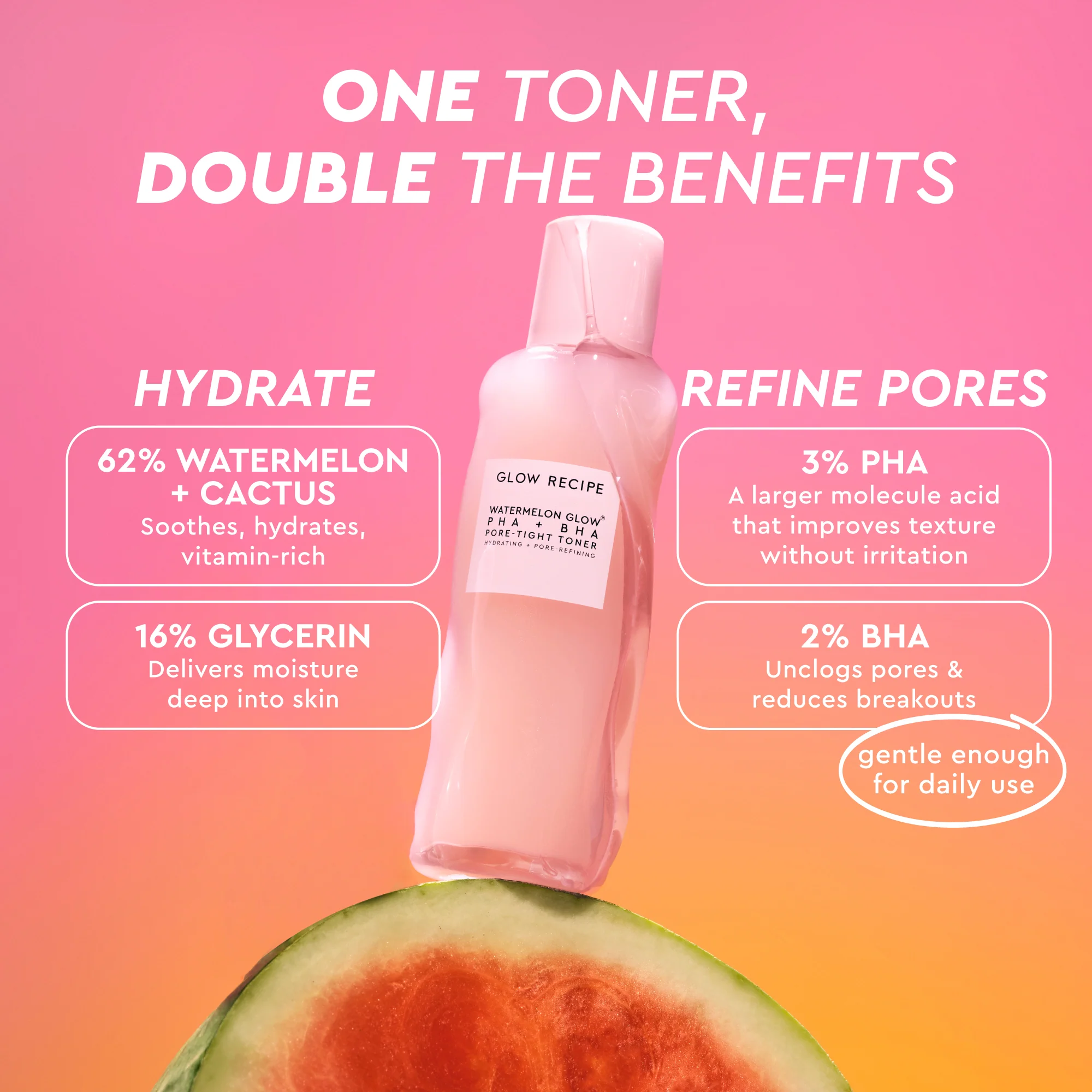 Watermelon Glow PHA+BHA Pore-Tight Toner - Image 8
